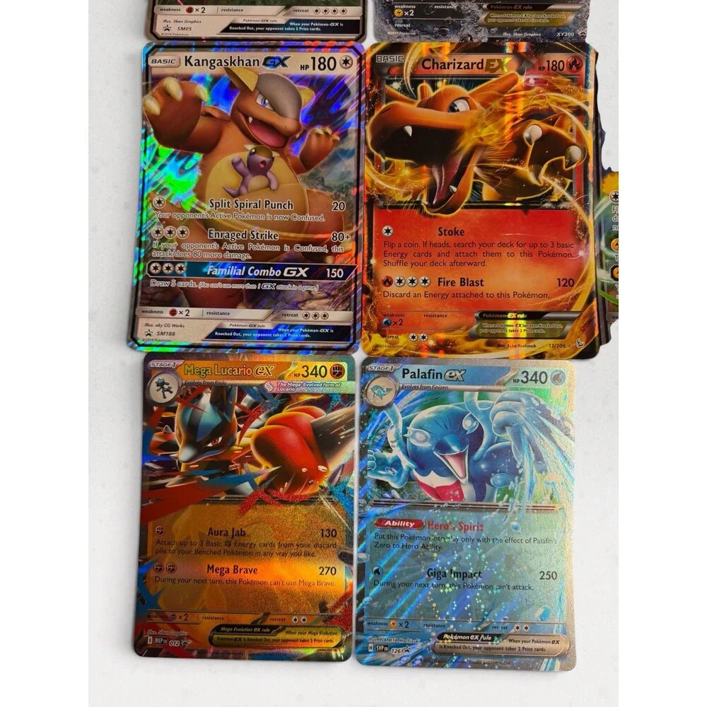 Lot of 9 Pokémon JUMBO OVERSIZED Promo Cards - Charizard, Pikachu, Snorlax EX GX